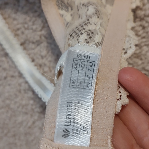 🧁 GUC Wacoal Brand Intimates Embrace Lace Minimizer Underwire Bra, Nude, 34D - Picture 8 of 9